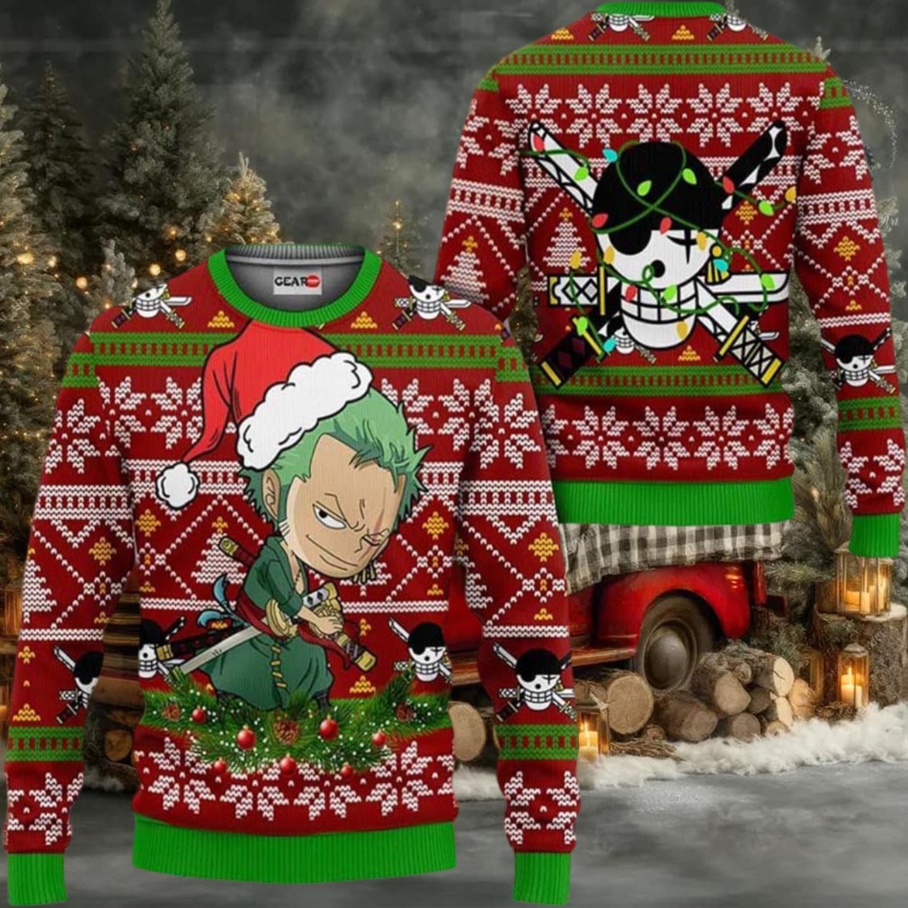 Zoro OP Anime Xmas Gifts One Piece Ugly Christmas Sweater Zoro OP Anime Xmas Gifts One Piece Ugly Christmas Sweater