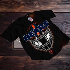 Chicago Bears Bears Wordmark and Helmet T Shirt