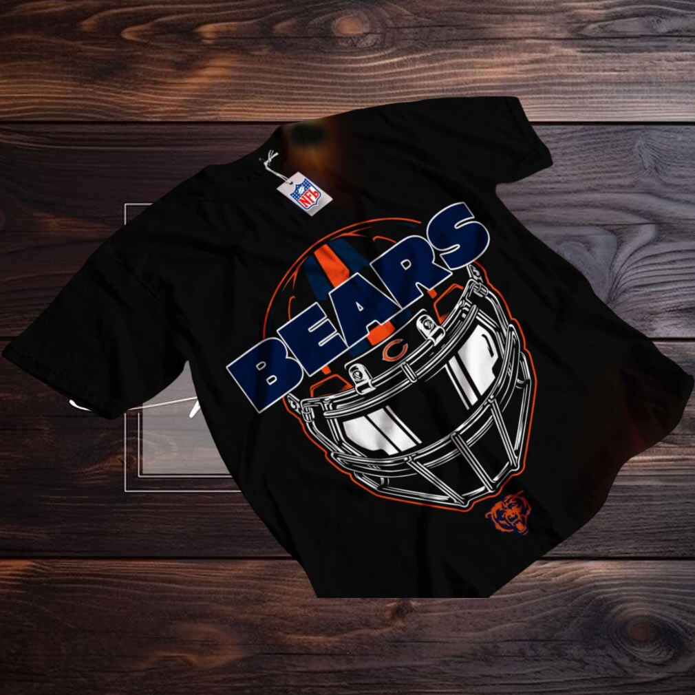 Chicago Bears Bears Wordmark and Helmet T Shirt Chicago Bears Bears Wordmark and Helmet T Shirt