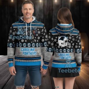 Carolina Panthers Mascot 3D Ugly Hoodie Print
