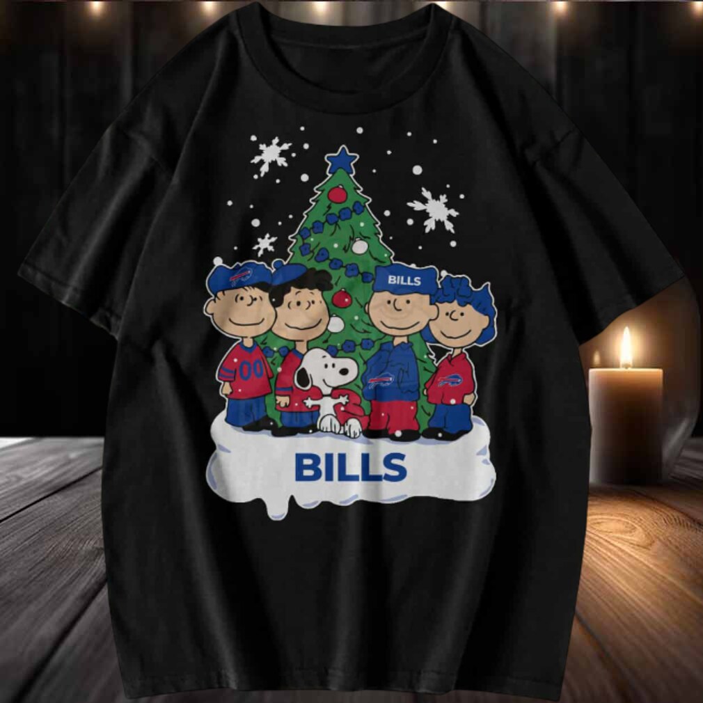Peanuts Gang Buffalo Bills Christmas T Shirt Peanuts Gang Buffalo Bills Christmas T Shirt