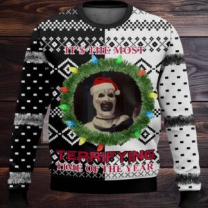It’s The Most Terrifying Time Of The Year Ugly Christmas Sweater