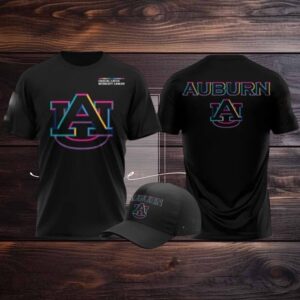 2025 Auburn Tigers Crucial Catch Logo Two Sided Shirt