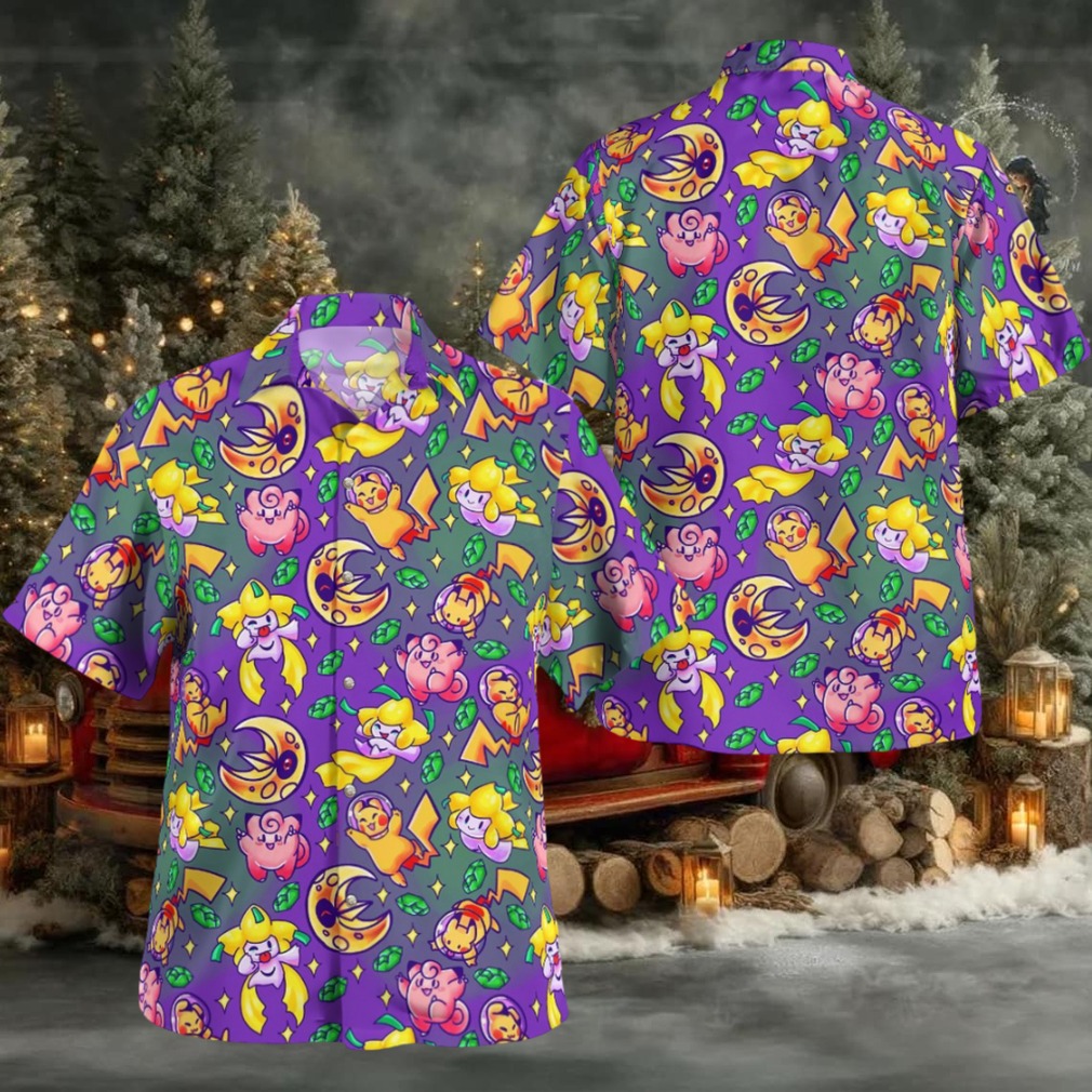 Pokemon Colorful Hawaiian Shirt Pokemon Colorful Hawaiian Shirt