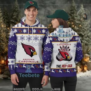 Arizona Cardinals The Red Sea Ugly 3D Hoodie Youth