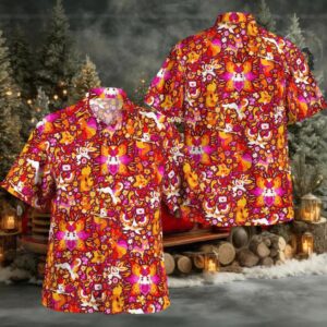 Fire System Pokemon Hawaiian Shirt