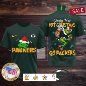 Green Bay Packers NFL Grinch Dr. Seuss Stealing Wins Not Christmas Shirt