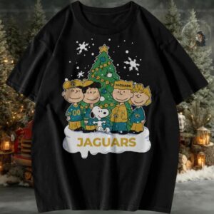 Jacksonville Jaguars Snoopy and Friends Holiday Shirt