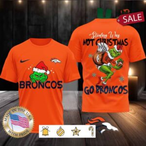 Denver Broncos NFL Grinch Dr. Seuss Stealing Wins Not Christmas Shirt