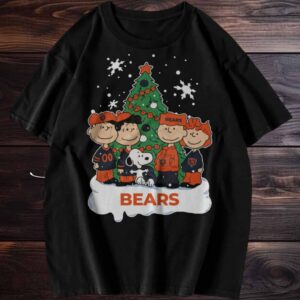Chicago Bears Peanuts Christmas T shirt