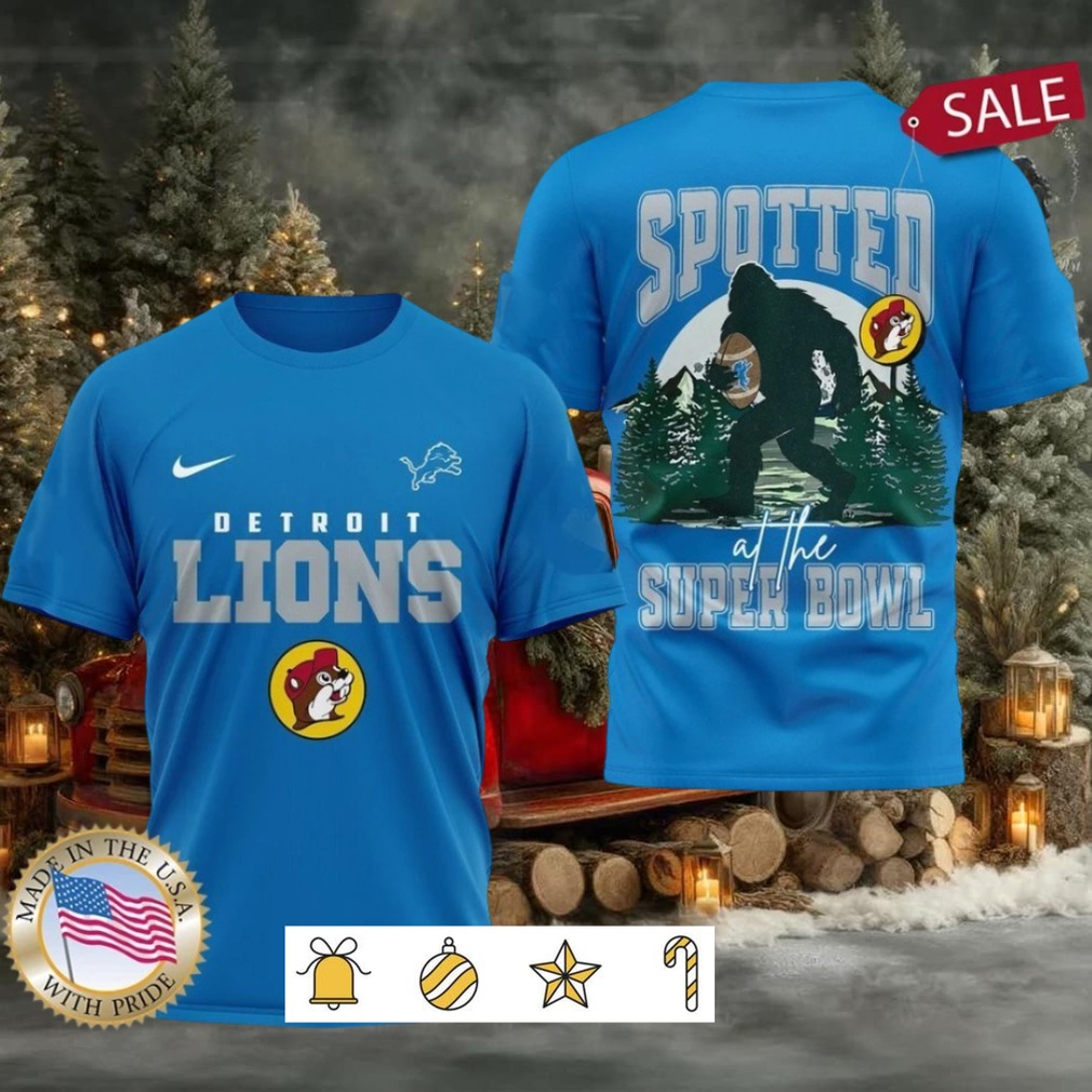 Detroit Lions NFL Buc ee’s Spotted at the Super Bowl Shirt Detroit Lions NFL Buc ee’s Spotted at the Super Bowl Shirt