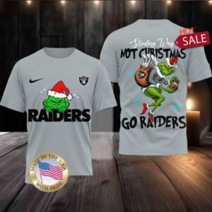 Las Vegas Raiders NFL Grinch Dr. Seuss Stealing Wins Not Christmas Shirt