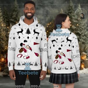 Arizona Cardinals Disney Mickey Player Ugly 3D Hoodie Youth