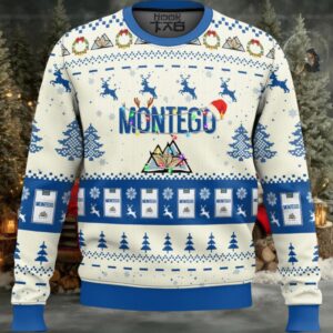montego cigarettes Blue Ugly Christmas Sweater