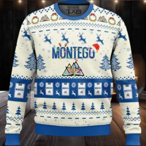 montego cigarettes Blue Ugly Christmas Sweater