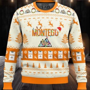montego cigarettes Orange Ugly Christmas Sweater