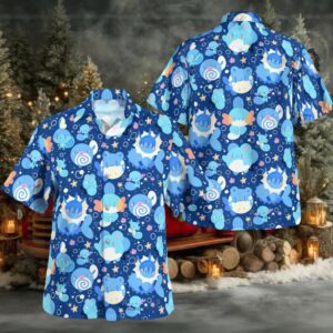 Blue Water Pokemon Hawaiian Shirt