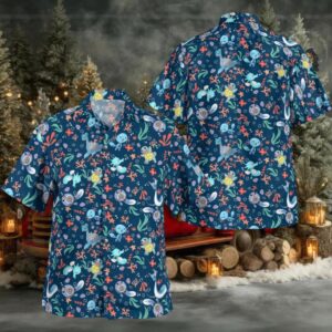Pokemon Pattern Hawaiian Shirt