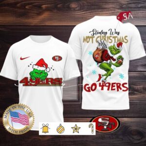 San Francisco 49ers NFL Grinch Dr. Seuss Stealing Wins Not Christmas Shirt