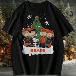 Chicago Bears Peanuts Christmas T shirt