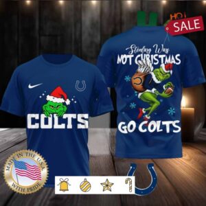 Indianapolis Colts NFL Grinch Dr. Seuss Stealing Wins Not Christmas Shirt