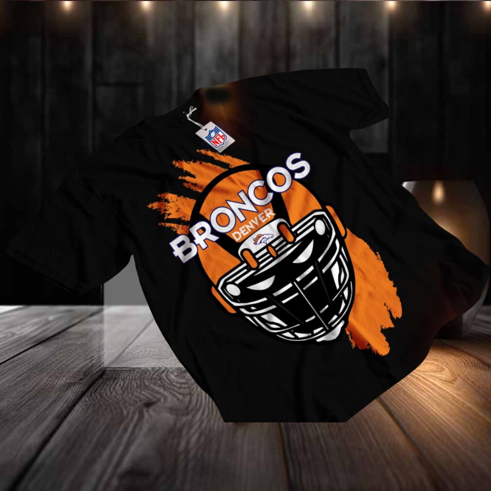 Denver Broncos Football Helmet Graphic T Shirt Denver Broncos Football Helmet Graphic T Shirt