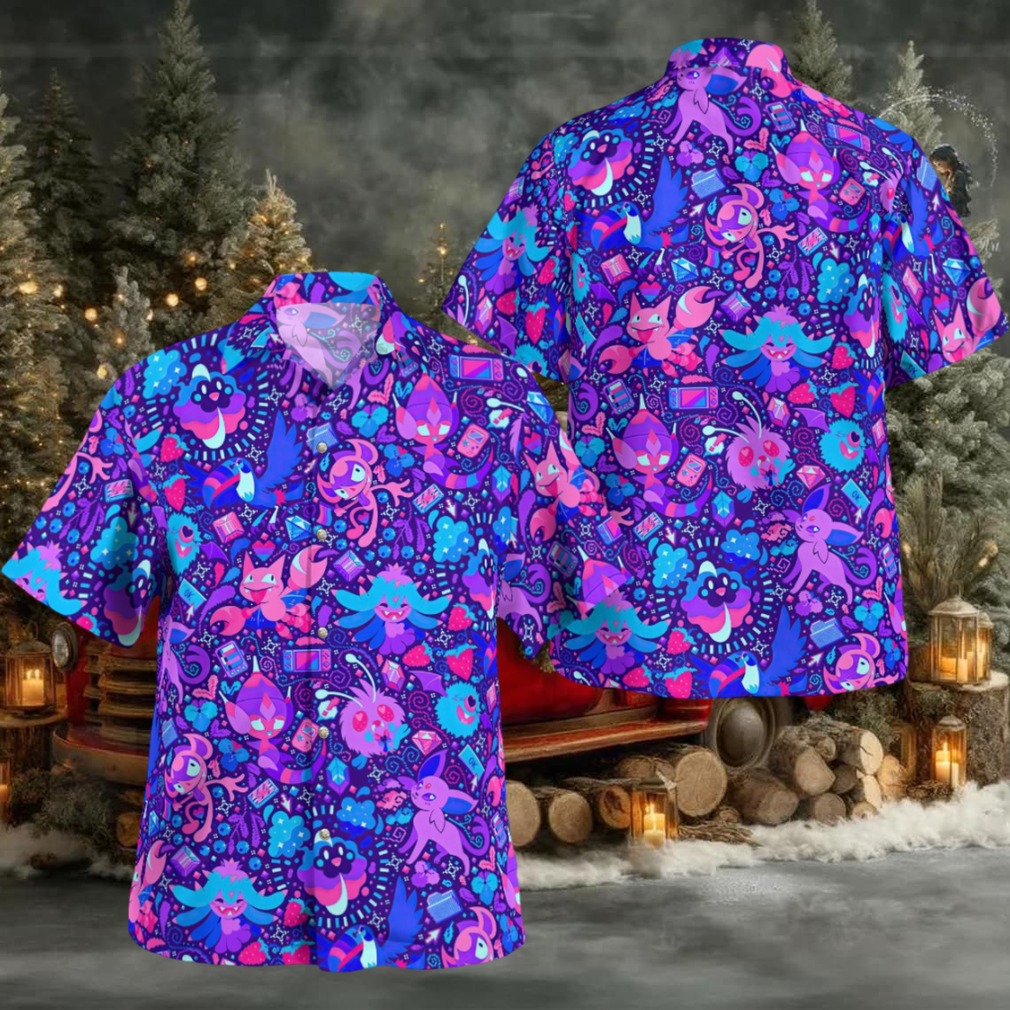 Paranormal Pokemon Hawaiian Shirt Paranormal Pokemon Hawaiian Shirt