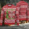 Red Jagermeister Santa Drinking Beer Christmas Ugly Sweater Red Jagermeister Santa Drinking Beer Christmas Ugly Sweater