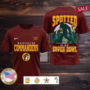 Washington Commanders NFL Buc ee’s & Bigfoot Spotted at the Super Bowl Shirt