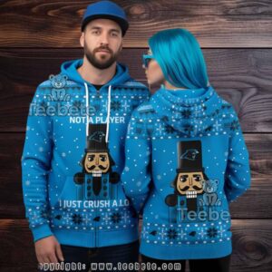 Carolina Panthers Christmas Nutcracker 3D Ugly Hoodie Women Carolina Panthers Christmas Nutcracker 3D Ugly Hoodie Women