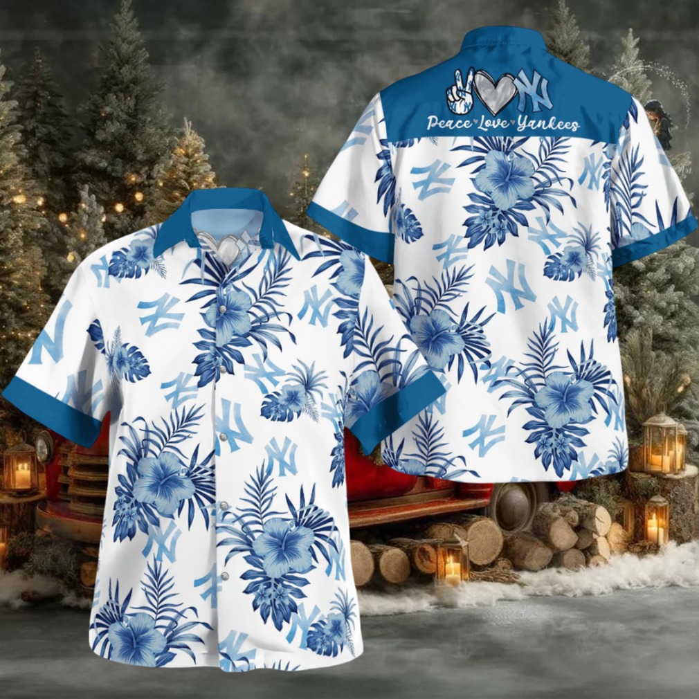 Peace Love Yankees Hawaiian Shirt Peace Love Yankees Hawaiian Shirt