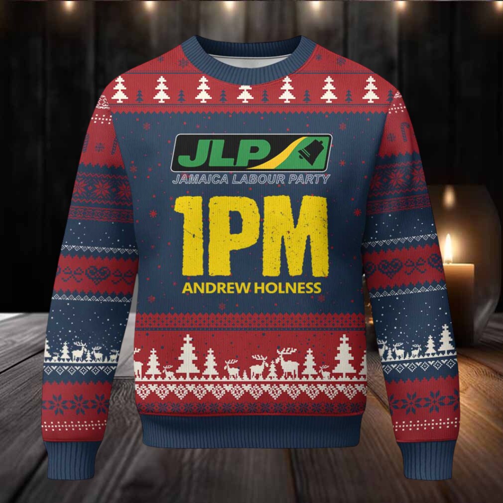 1PM Andrew Holness Ugly Christmas Sweater Support JLP Jamaica Labour Party 1PM Andrew Holness Ugly Christmas Sweater Support JLP Jamaica Labour Party