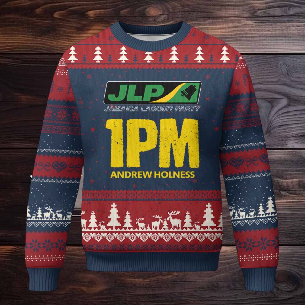 1PM Andrew Holness Ugly Christmas Sweater Support JLP Jamaica Labour Party 1PM Andrew Holness Ugly Christmas Sweater Support JLP Jamaica Labour Party