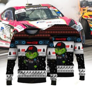 59 Racing Jack Shanahan × Grinch Ugly Christmas Sweater