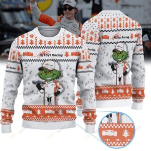 A J Foyt Enterprises David Malukas IndyCar × Grinch Ugly Christmas Sweater