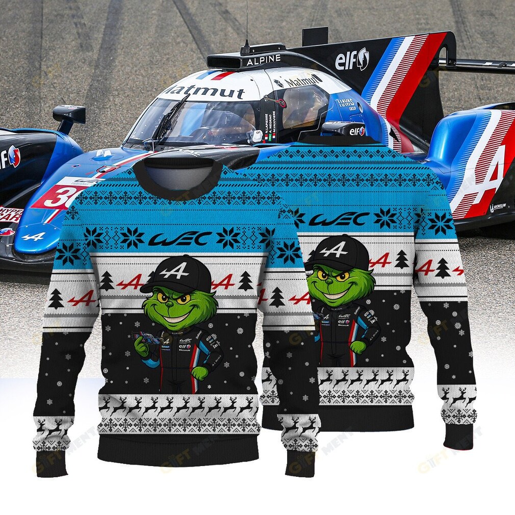 ALPINE ENDURANCE TEAM FIAWEC × Grinch Ugly Christmas Sweater ALPINE ENDURANCE TEAM FIAWEC × Grinch Ugly Christmas Sweater