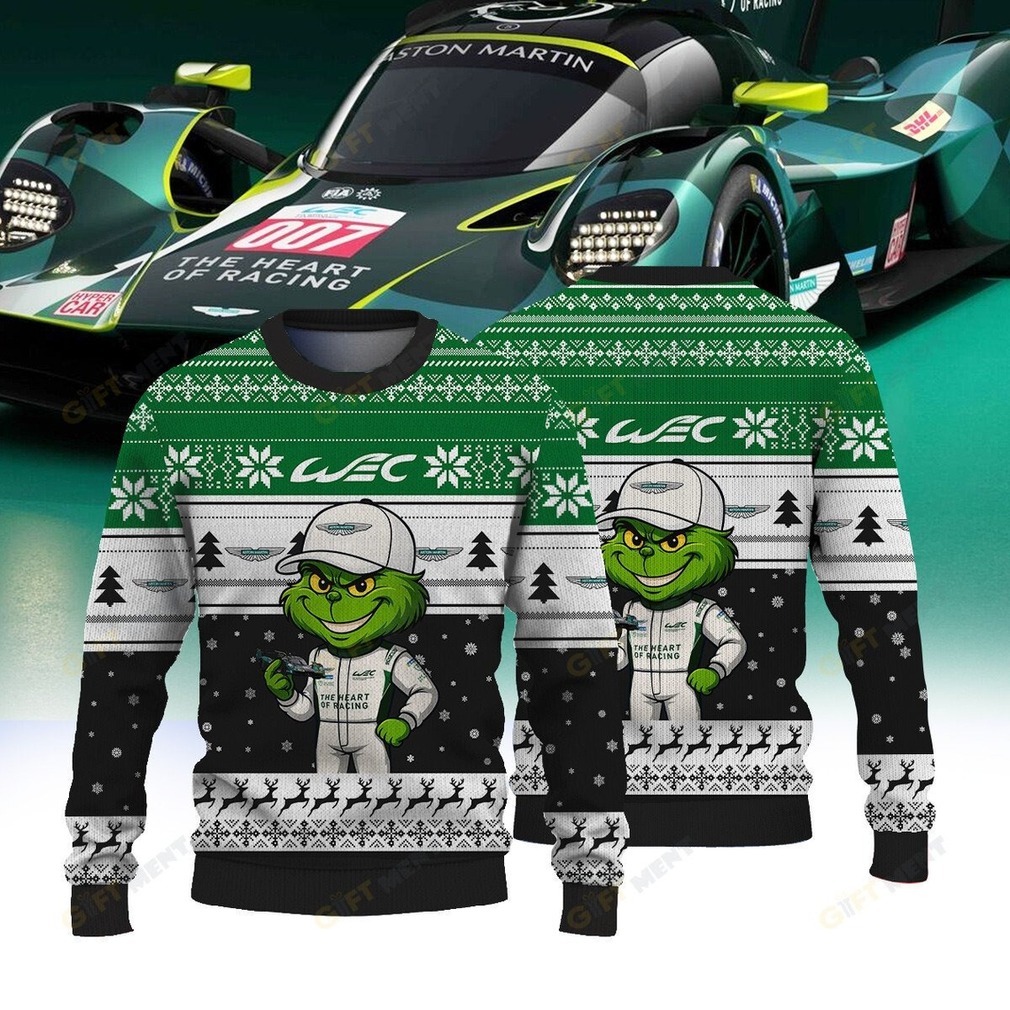 ASTON MARTIN THOR TEAM FIAWEC × Grinch Ugly Christmas Sweater ASTON MARTIN THOR TEAM FIAWEC × Grinch Ugly Christmas Sweater