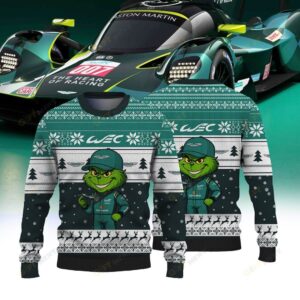 ASTON MARTIN THOR TEAM II FIAWEC × Grinch Ugly Christmas Sweater