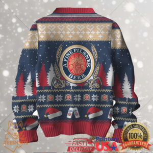 Ain't No Laws When You're Drinkin' With Claus Miller Lite Ugly Christmas Sweater