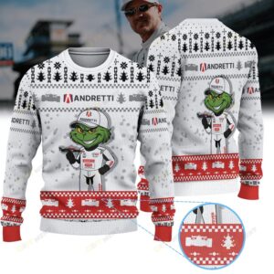 Andretti Global Marcus Ericsson IndyCar × Grinch Ugly Christmas Sweater