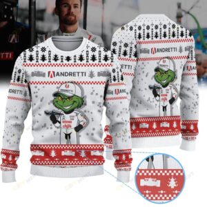 Andretti Global kyle kirkwood IndyCar × Grinch Ugly Christmas Sweater Andretti Global kyle kirkwood IndyCar × Grinch Ugly Christmas Sweater