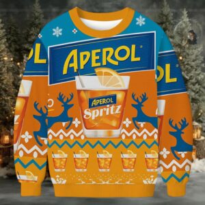 Aperol Spritz Christmas Ugly Sweatshirt