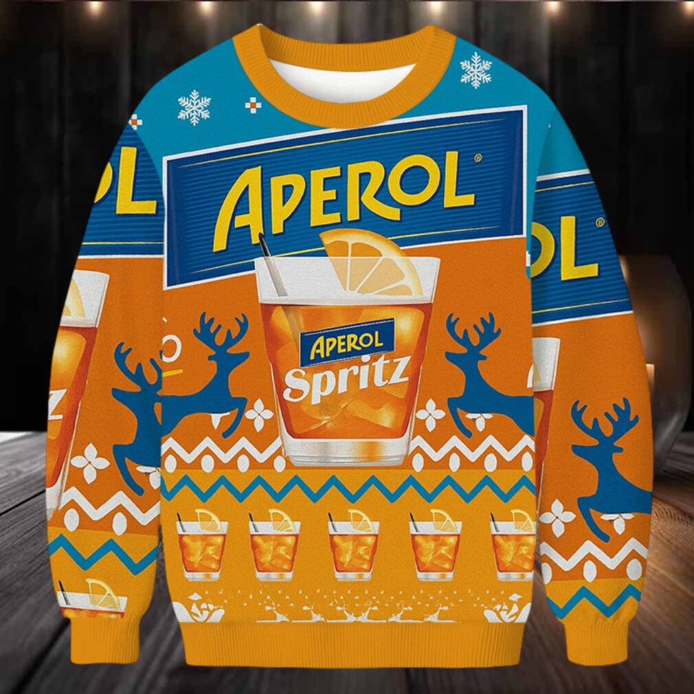 Aperol Spritz Christmas Ugly Sweatshirt Aperol Spritz Christmas Ugly Sweatshirt