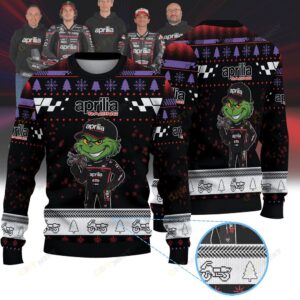Aprilia Racing × Grinch Christmas Ugly Sweater Aprilia Racing × Grinch Christmas Ugly Sweater