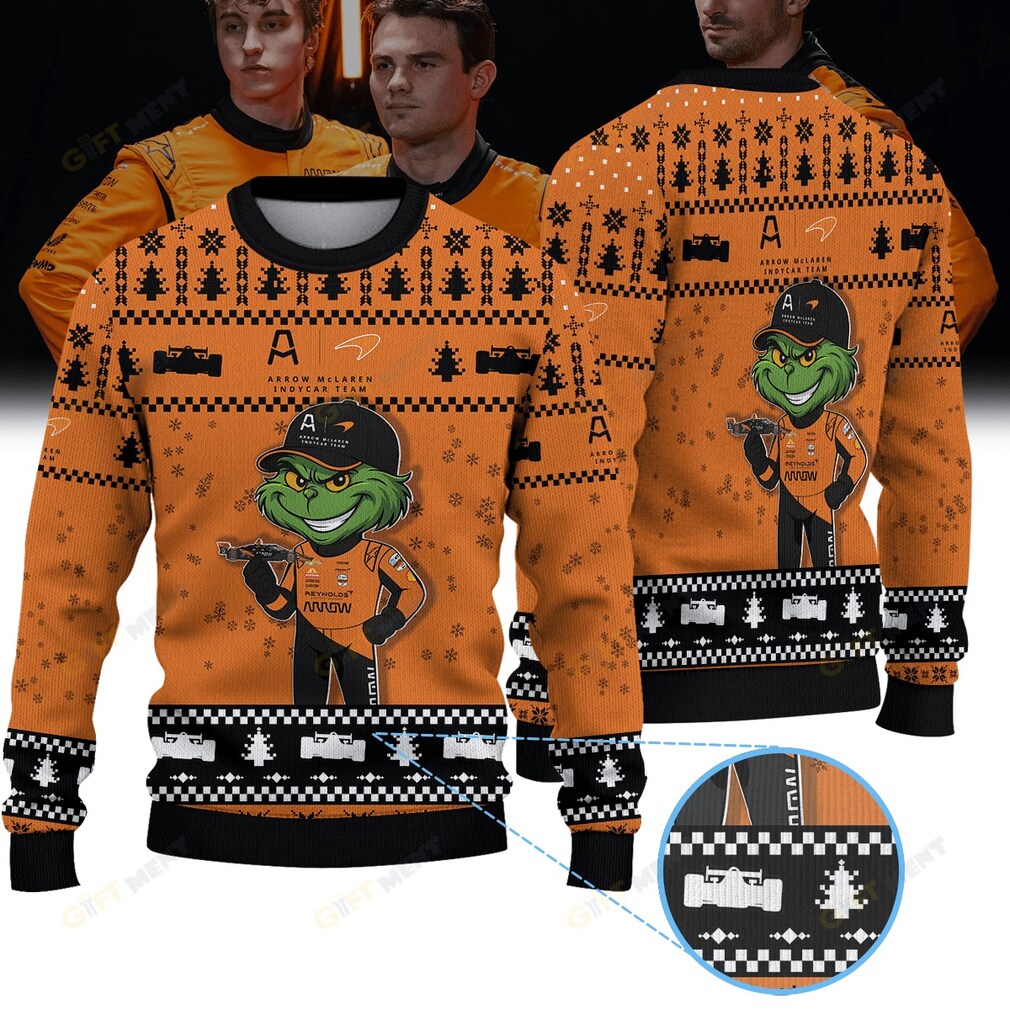 Arrow McLaren IndyCar × Grinch Ugly Christmas Sweater Arrow McLaren IndyCar × Grinch Ugly Christmas Sweater