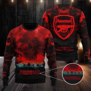 Arsenal FC x Stranger Things Ugly Sweater