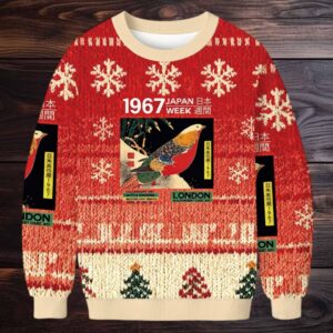 Art Studio Exhibition Japanese Christmas Ugly Sweatshirt Art Studio Exhibition Japanese Christmas Ugly Sweatshirt