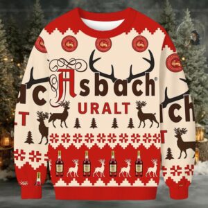 Asbach Uralt Reindeer Christmas Ugly Sweatshirt