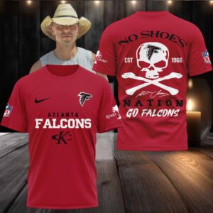 Atlanta Falcons Kenny Chesney No Shoes Nation Go Falcons Hoodie T Shirt