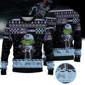 Austin Politelli Gizmo Mods Rock River Racing Yamaha × Grinch Ugly Christmas Sweater